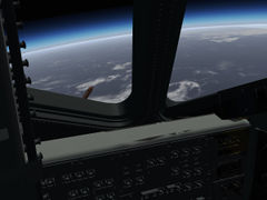 The ET seen from the Shuttle