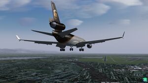 UPS MD-11 on final LBSF Sofia Airport by fatomann.jpg