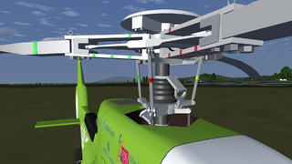 Closeup of EC130 Mainrotor