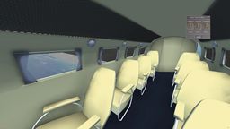WiP Lockheed L10 Electra Cabin from the front towards the tail end