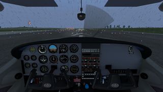 Rain effect in the windshield