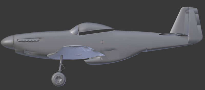 File:P-51D Model Side View.jpg