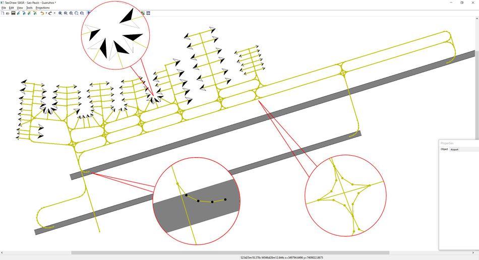 Base Taxidraw Groundnet for SBGR