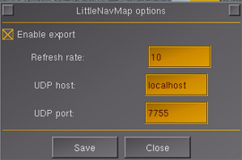 Little Navmap addon settings window