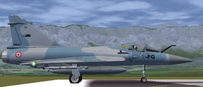 mirage 2000-5's blue/grey camo (squadron "Chimère d'argent")