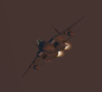 F 15C dawn afterburner incoming