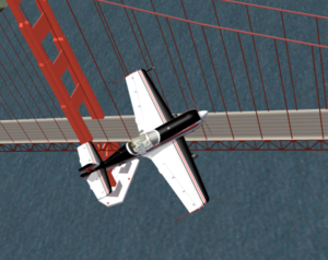 Su-26 over the Golden Gate Bridge