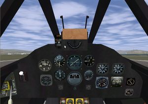 Gloster Meteor cockpit.