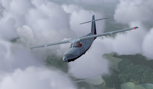 Extra 500 летящий в облаках