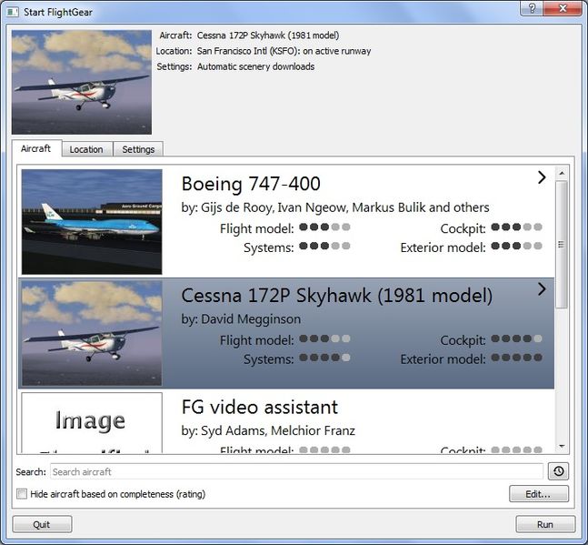 File:Qt launcher for FlightGear 3.5 on Windows 7.jpg