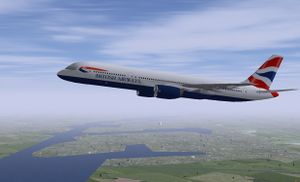The 757-200 in the British Airways livery