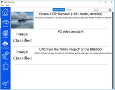 Strona statku powietrznego Qt Launchera w FG 2018.2 na Windows 10