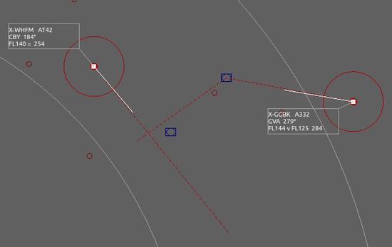 Example of a path conflict detection