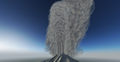 Beerenberg volcano eruption at Jan Mayen island, Norway (Flightgear 2020.x).jpg