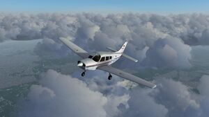 PA28 cruising above the clouds, north of Aeroparque Jorge Newbery, SABE, Argentina. New livery and interior textures! by @lv-nmz.jpg