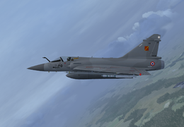 mirage 2000-5's grey livery (squadron "Alsace")