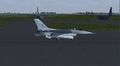 F-16 taxiing to parking after landing on rwy 05 with home livery