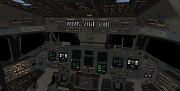 Shuttle 3d cockpit