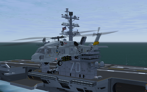 SH-60B taking off from the USS Carl Vinson