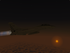 A nice dusk scene with the F-14.