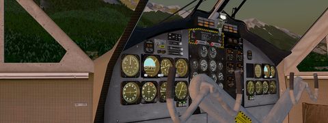 Entering the Twin Otter in LOWI